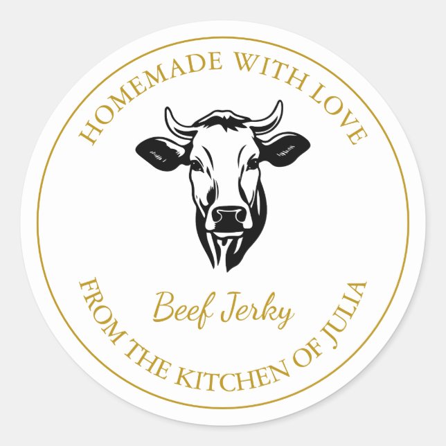 Homemade Beef Jerky Label (Front)