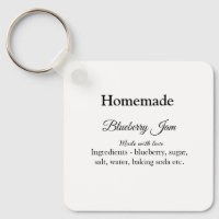 Homemade blueberry y jam made with love add text