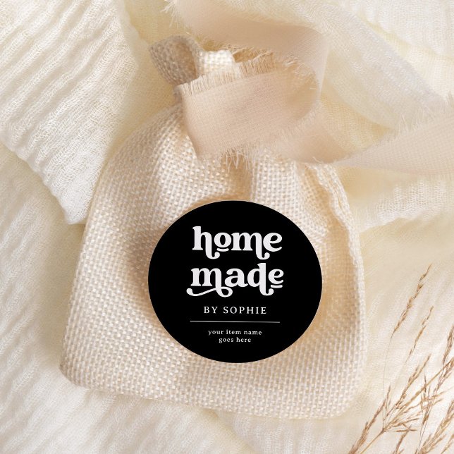 Homemade | Boho Retro Look Packaging Product Label (A boho, retro product label for all of your homemade goods)