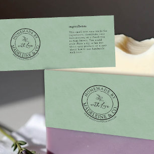 Homemade Botanical Custom Sage Packaging Label