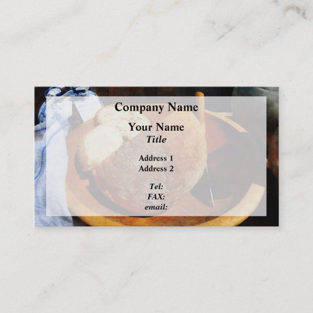 Homemade Bread Business Card (Front)