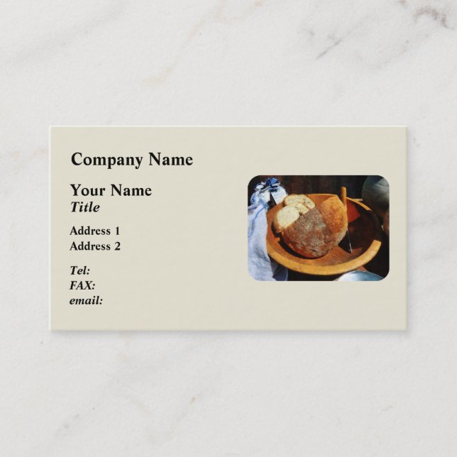 Homemade Bread Business Card (Front)