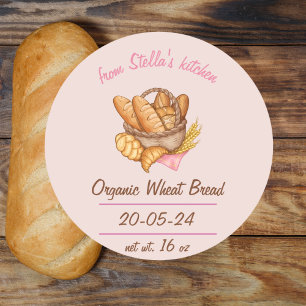 Homemade Bread Label Sticker