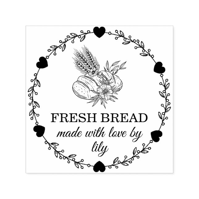Homemade Bread Self-inking Stamp (Design)