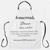 Homemade brwonie made with love add text website