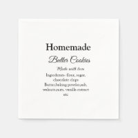 Homemade butter cookies made with love add text