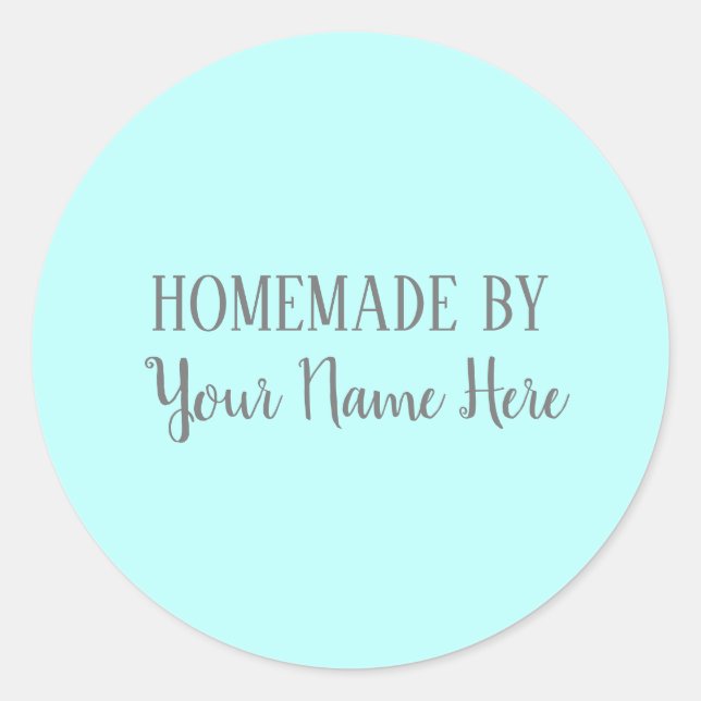 Homemade By Bakery Cookie Cake Bright Fun Classic Round Sticker (Front)