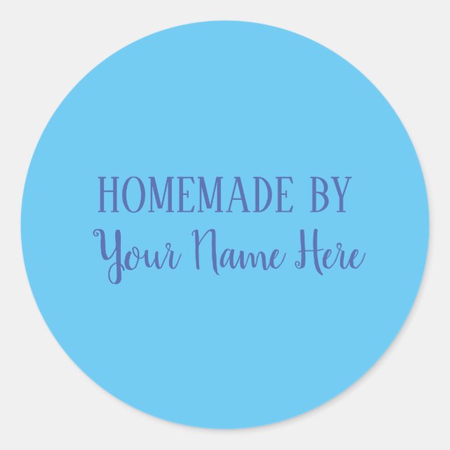 Homemade By Bakery Cookie Cake Bright Fun Classic Round Sticker (Front)