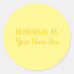 Homemade By Bakery Cookie Cake Bright Fun Classic Round Sticker