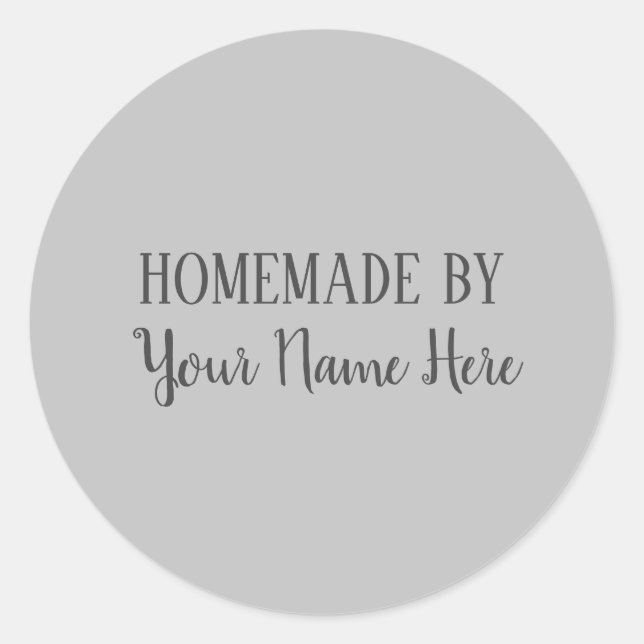 Homemade By Bakery Cookie Cake Bright Fun Classic Round Sticker (Front)