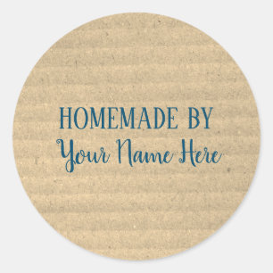 Homemade By Bakery Cookie Cake Vintage Craft Classic Round Sticker