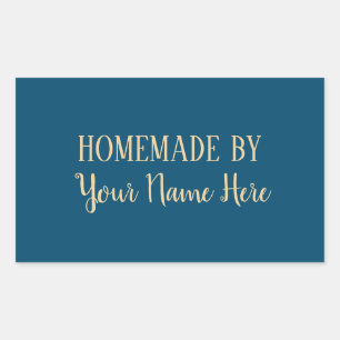 Homemade By Cookie Cake elegant modern Sticker