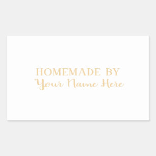 Homemade By Cookie Cake elegant modern Sticker