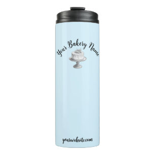 Homemade Cake Business Promotional Gift Blue Thermal Tumbler