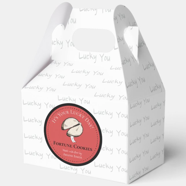 Homemade Chinese Fortune Cookie DIY Boxes (Back)