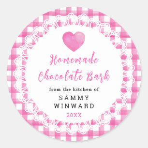 Homemade Chocolate Bark Label