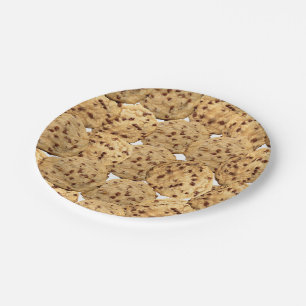Homemade Chocolate Chip Cookies Paper Plate