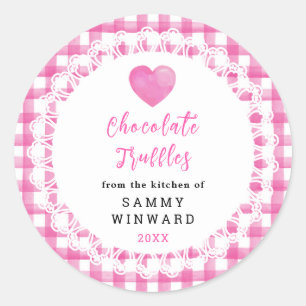 Homemade Chocolate Truffles Label