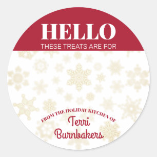 Homemade Christmas cookies baking to from Classic Round Sticker