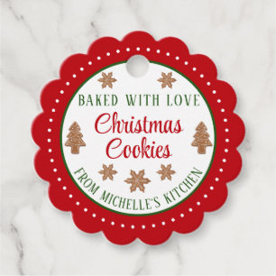 Homemade Christmas Cookies Favour Tags
