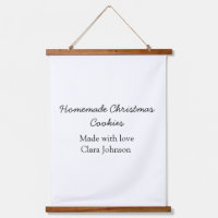 Homemade Christmas cookies made with love add name