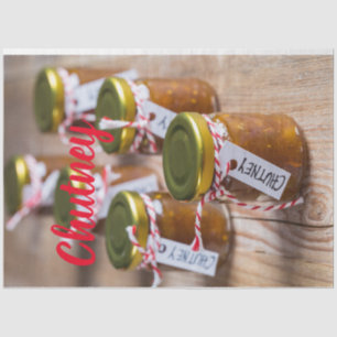 Homemade Chutney onion pineapple kitchen gift Tissue Paper