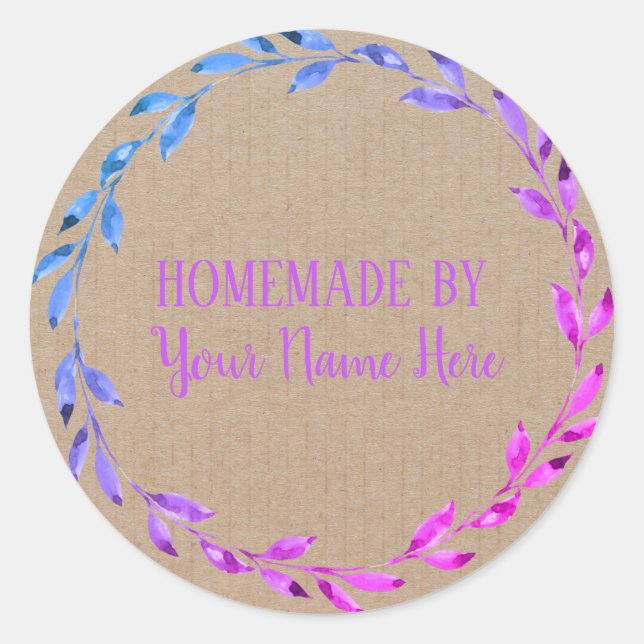 Homemade Cookie Cake Craft Home Baked goods label (Front)