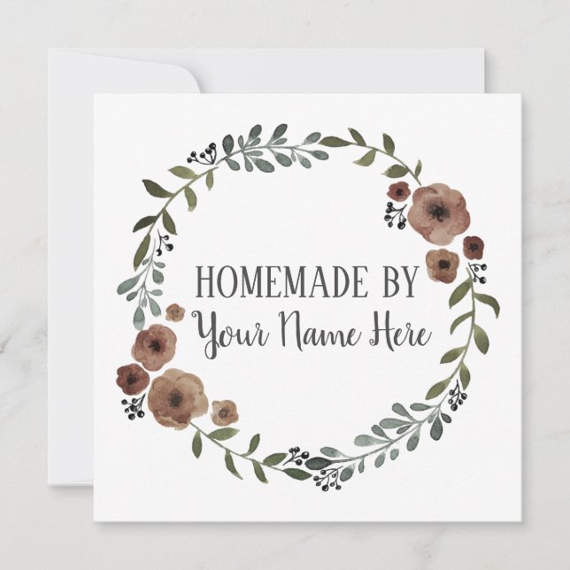 Homemade Cookie Cake Vintage Craft Floral Wreath (Front)