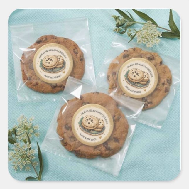 Homemade Cookie Product Sticker Label (Creator Uploaded)