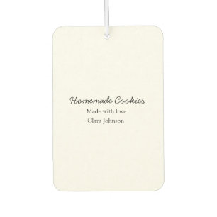 Homemade cookiers add your text name custom  throw air freshener
