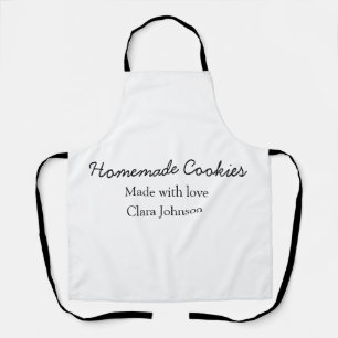 Homemade cookiers add your text name custom  throw apron