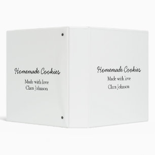 Homemade cookiers add your text name custom  throw binder