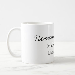 Homemade cookiers add your text name custom throw coffee mug