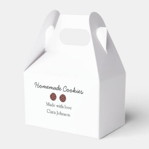 Homemade cookiers add your text name custom  throw favor box