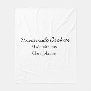 Homemade cookiers add your text name custom  throw fleece blanket