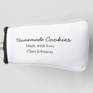 Homemade cookiers add your text name custom throw golf head cover