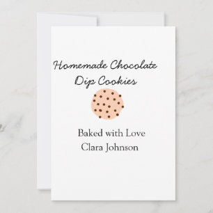 Homemade cookiers add your text name custom  throw holiday card