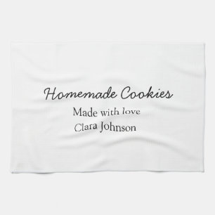 Homemade cookiers add your text name custom throw kitchen towel