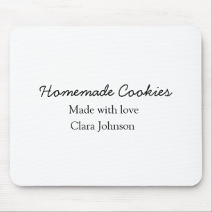 Homemade cookiers add your text name custom throw mouse pad