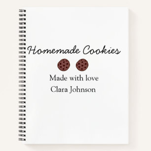 Homemade cookiers add your text name custom throw notebook