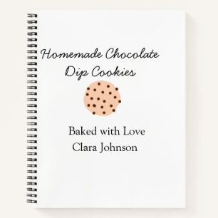 Homemade cookiers add your text name custom  throw notebook