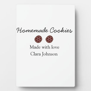 Homemade cookiers add your text name custom  throw plaque