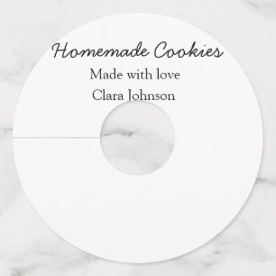 Homemade cookiers add your text name custom throw wine glass tag