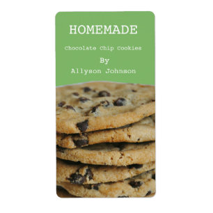 Homemade Cooking Chocolate Chip Cookies Labels