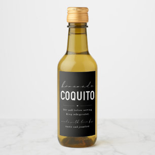 Homemade Coquito Bottle Label