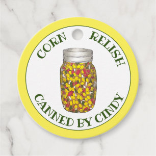 Homemade Corn Relish Salsa Home Canned By Favour Tags