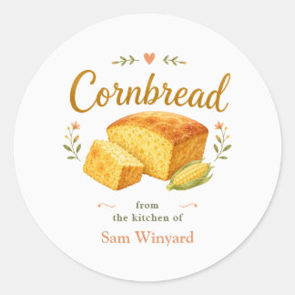 Homemade Cornbread Kitchen Label