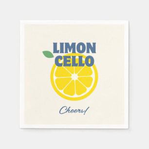 Homemade Cream Love Limoncello Liquor Napkin