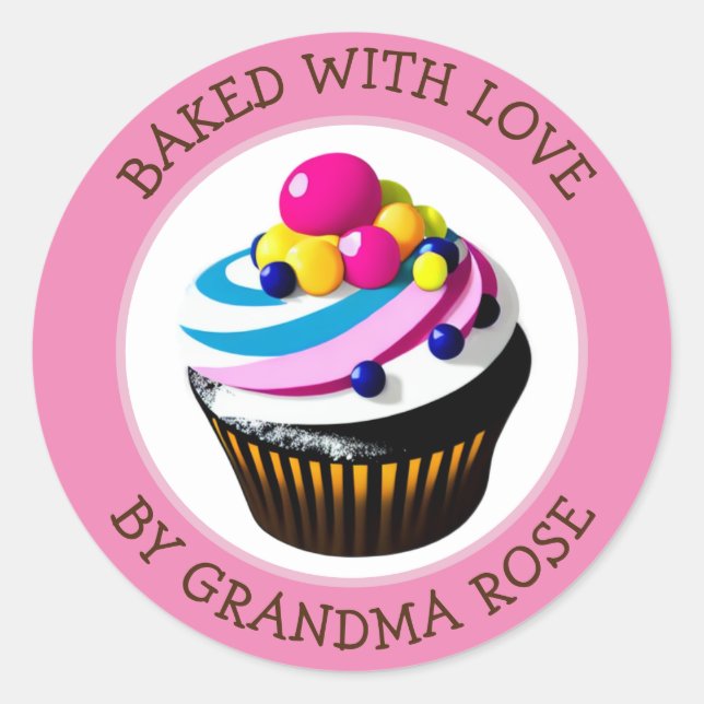 Homemade Cupcake | Personalized Food Labels (Front)