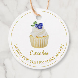 Homemade Cupcakes Favour Tags   White